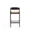 Manhattan Comfort Klismos Counter Stool in Camel and Dark Walnut (Set of 2) 2-CS007-CL - alternate 5